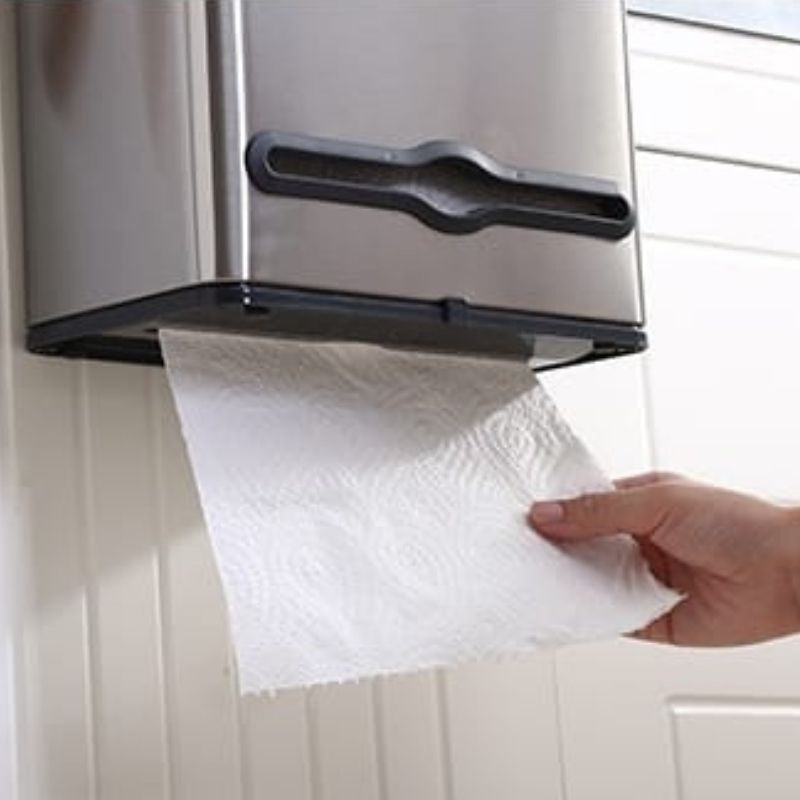 96 Avenue Stainless Steel Cabinet Hanging Dustbin/Waste Bin With Kitchen Tissue/Towel