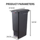 96 Avenue PP 40L Cover with Lock System Pedal Step Dustbin/Waste Bin with Soft Closing