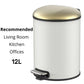 96 Avenue Aesthetic 12L Pedal Step Round Dustbin / Waste Bin with Soft Closing